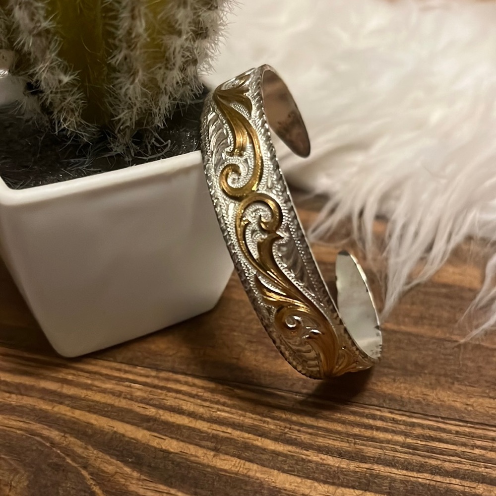 Montana Silversmith’s cuff (has some tarnishing)